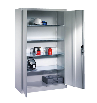 Stahlschrank 08931-00 S10014 lichtgrau 120,0 x 50,0 x 195,0 cm, aufgebaut